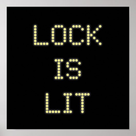Lock is Lit Pinball Poster #9 (Voorkant)