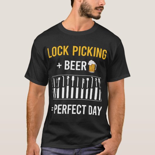 Lock Picking Lockpicking Lockpicker slotenmaker T-shirt (Voorkant)