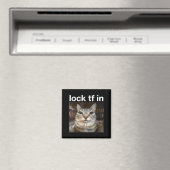 Lock TF in kattenmeme Magneet (Insitu (Vaatwasser))