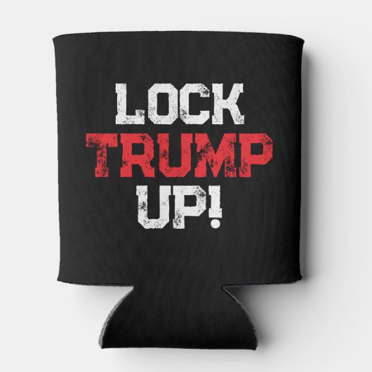 Lock Trump Up Political Blikjeskoeler (Achterkant)