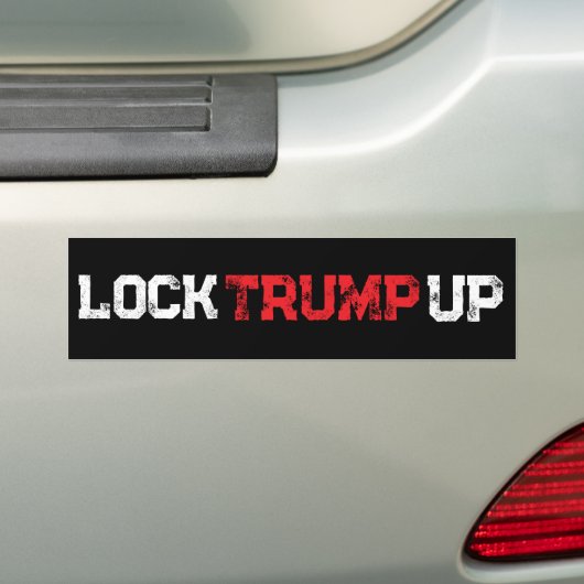 Lock Trump Up Political Bumpersticker (Op auto)
