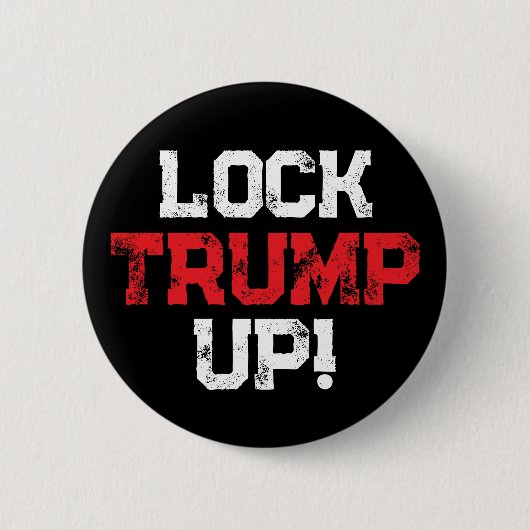 Lock Trump Up Political Ronde Button 5,7 Cm (Voorkant)