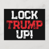 Lock Trump Up Politiek Briefkaart (Voorkant)