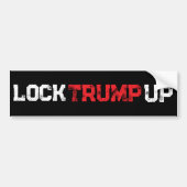 Lock Trump Up Politiek Bumpersticker (Voorkant)