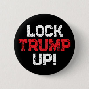 Lock Trump Up Politiek Ronde Button 5,7 Cm