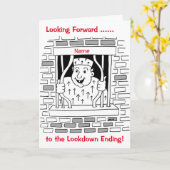 Lockdown Isolation loopt af als u vermist wordt Kaart (Gele Bloem)