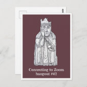Lockdown Mods: Lewis chessmen - The Queen Briefkaart (Voorkant / Achterkant)
