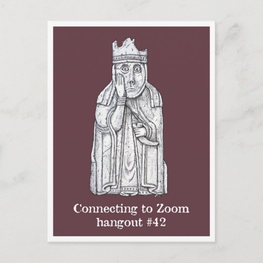 Lockdown Mods: Lewis chessmen - The Queen Briefkaart (Voorkant)