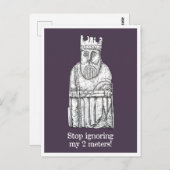 Lockdown-stemmingen - Lewis Chessman King Briefkaart (Voorkant / Achterkant)