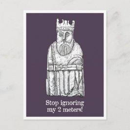 Lockdown-stemmingen - Lewis Chessman King Briefkaart