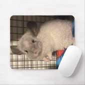 Locken "Curly" Chinchilla Mousepad Muismat (Met muis)