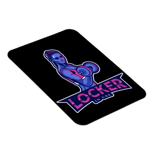 Locker in Use gym gewichthorend meisje Magneet (Rechterzijde)