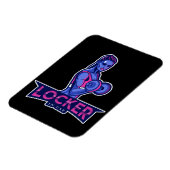 Locker in Use gym gewichthorend meisje Magneet (Linkerzijde)