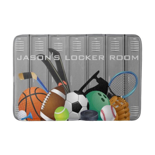 Locker Room Design Bath Mat (Voorkant)
