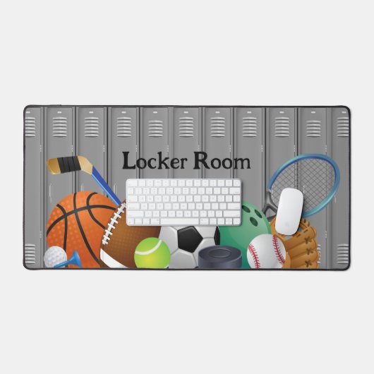 Locker Room Design Desk Mat (Keyboard & Muis)