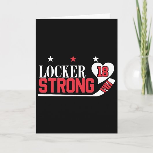 Locker Strong 18 Hockey Kaart (Voorkant)