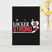 Locker Strong 18 Hockey Kaart (Gele Bloem)