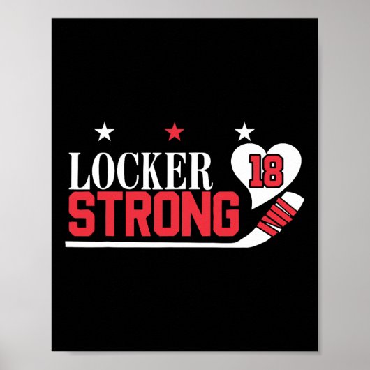 Locker Strong 18 Hockey Poster (Voorkant)
