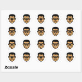 LockergnomeHead Ronde Sticker (Vel)
