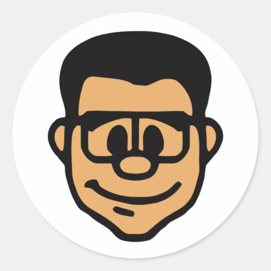 LockergnomeHead Ronde Sticker (Voorkant)