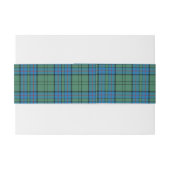 Lockhart Schotse Tartan Belly Band Uitnodigingen Wikkel (Achterkant Voorbeeld)