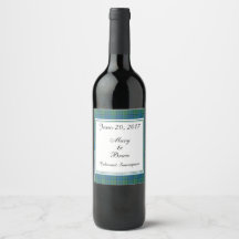 Lockhart Scottish Wedding Wine Label