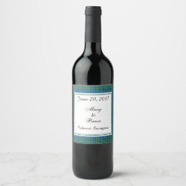Lockhart Scottish Wedding Wine Label Wijn Etiket