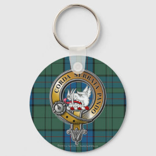 Lockhart Tartan & Badge Sleutelhanger