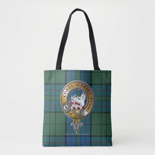 Lockhart Tartan & Badge Tote Bag (Voorkant)