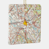 Lockhart TX Topo Map Keramisch Ornament (Rechts)