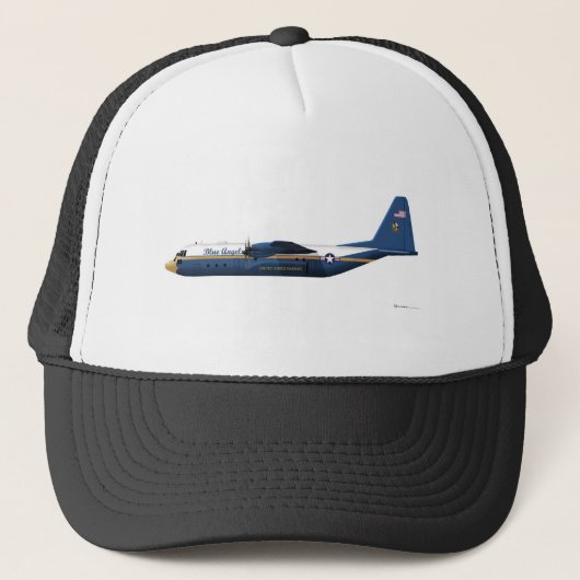 Lockheed C-130 Hercules Blue Angels Blue Trucker Pet (Voorkant)
