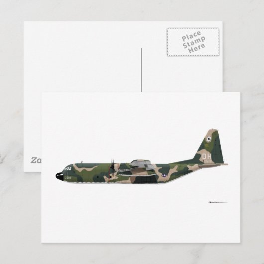 Lockheed C-130 Hercules Vietnam Briefkaart (Voorkant / Achterkant)