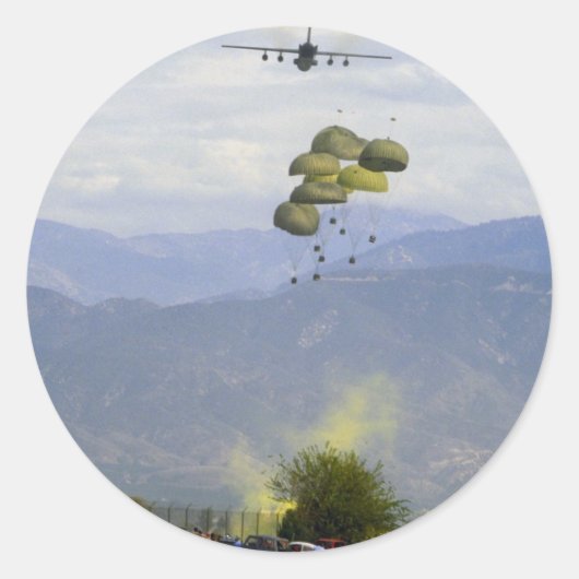 Lockheed C-141 "Star Lifter", demonstrerende ladin Ronde Sticker (Voorkant)