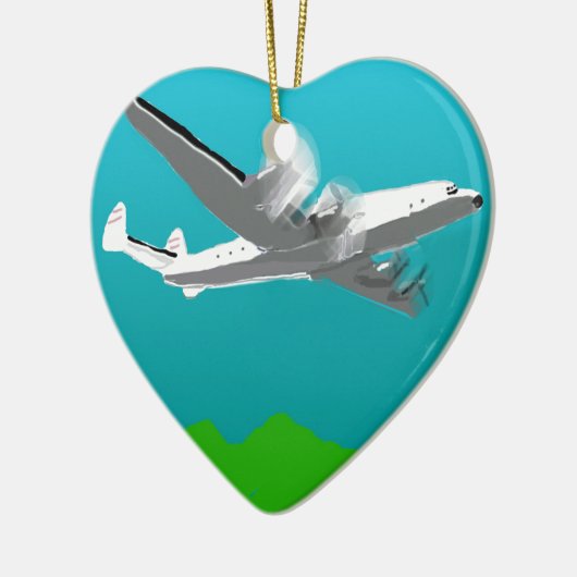 Lockheed Constellation Keramisch Ornament (Links)