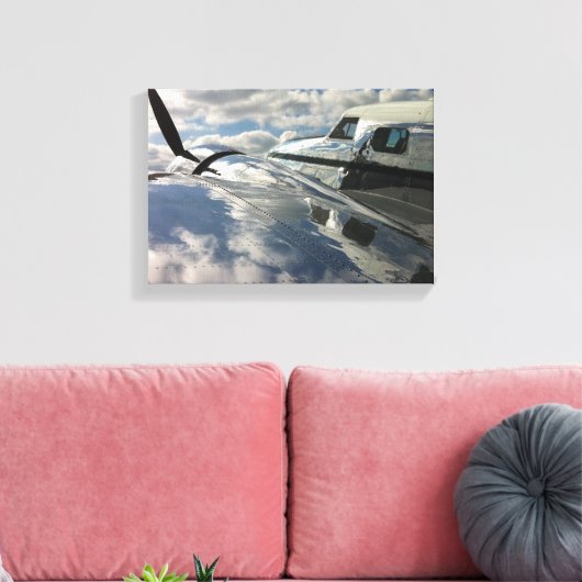 Lockheed Electra Canvas Afdruk (Insitu (Woonkamer))