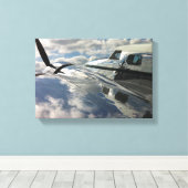 Lockheed Electra Canvas Afdruk (Insitu (Houten vloer))