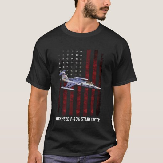 Lockheed F-104 Starfighter F 104A Starfighter T-shirt (Voorkant)