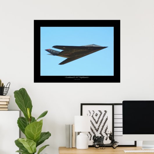 Lockheed F-117 Nighthawk Poster (Thuiskantoor)