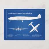 Lockheed L-1049 Super Constellation - Plannen ABD Briefkaart (Voorkant)