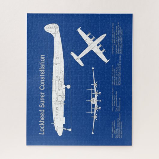 Lockheed L-1049 Super Constellation - Plannen ABD Legpuzzel (Verticaal)