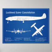 Lockheed L-1049 Super Constellation - Plannen ABD Poster (Voorkant)