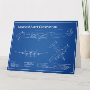 Lockheed L-1049 Super Constellation - Plannen AD Bedankkaart