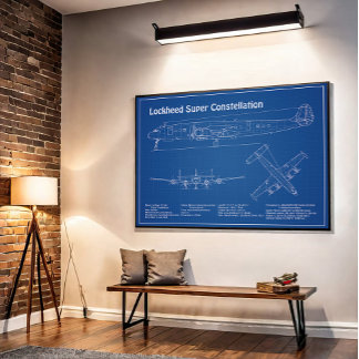 Lockheed L-1049 Super Constellation - Plannen AD Poster