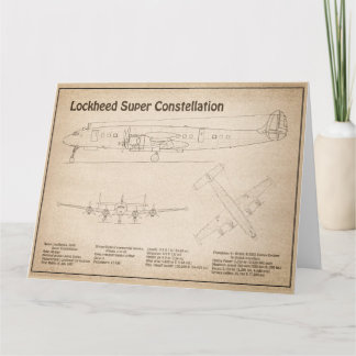 Lockheed L-1049 Super Constellation - Plannen SD Bedankkaart