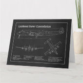 Lockheed L-1049 Super Constellation - Plans PD Bedankkaart (Voorkant)