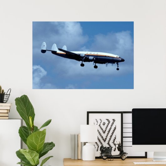 Lockheed L-1049 Super Constellation Poster (Thuiskantoor)