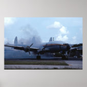 Lockheed L-1049 Super Constellation start up Poster (Voorkant)