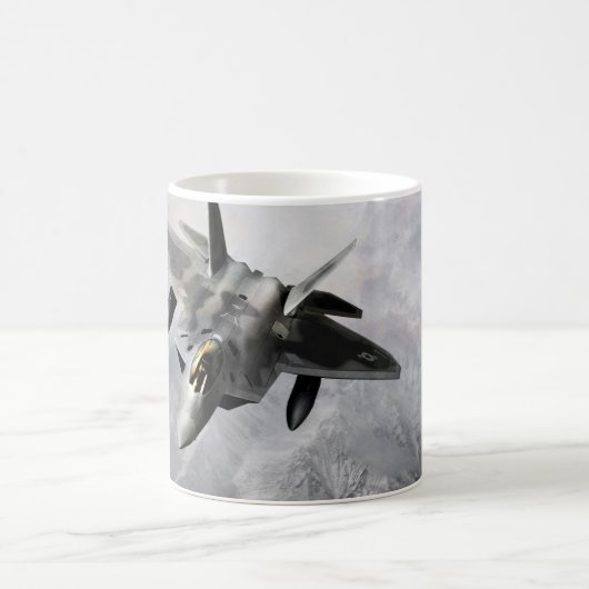 "Lockheed Martin F-22 Raptor"mug Koffiemok (Center)