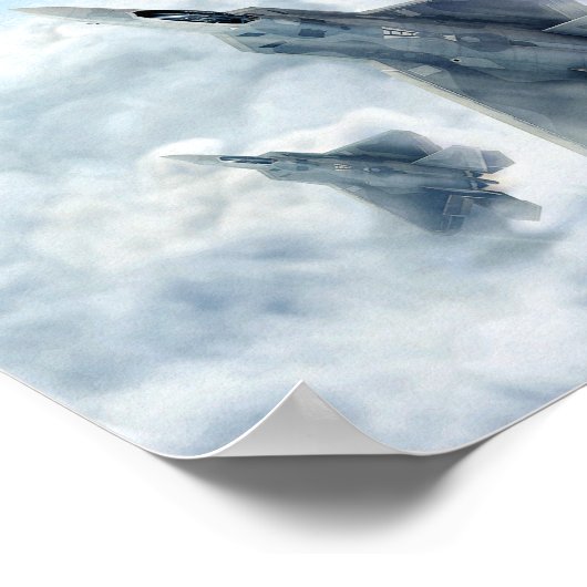 Lockheed Martin F-22 Raptor poster (Hoek)
