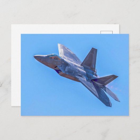 Lockheed Martin F-22A Raptor Briefkaart (Voorkant / Achterkant)